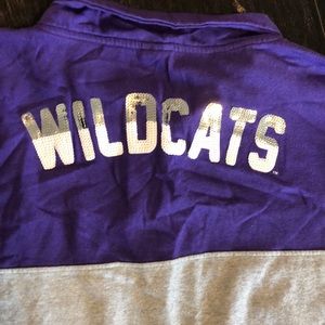 K-State pullover, wildcats sparkle detail on the back